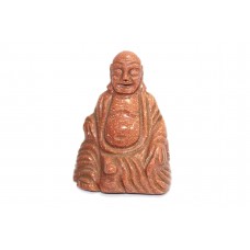 Natural Star Sand Stone God laughing Buddha Figure Religious Decorative Gift